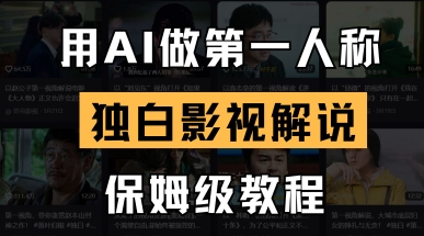 用AI做第一人称独白影视解说，手把手教学，保姆级教程-恒创网